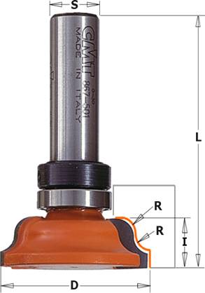 Fresa para realizar molduras en madera y derivados