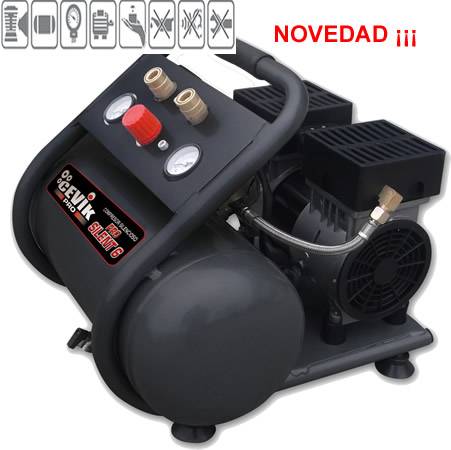 Compresor silencioso de aire sin mantenimiento,no hace ruido solo 62 db