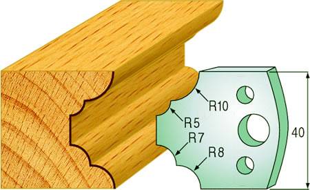 Cuchillas para la realizacion de cornisas en madera