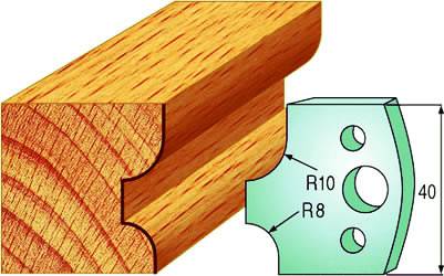 Cuchillas de acero para redondear madera