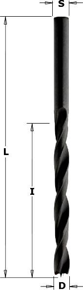 Broca hss para madera helicoidal