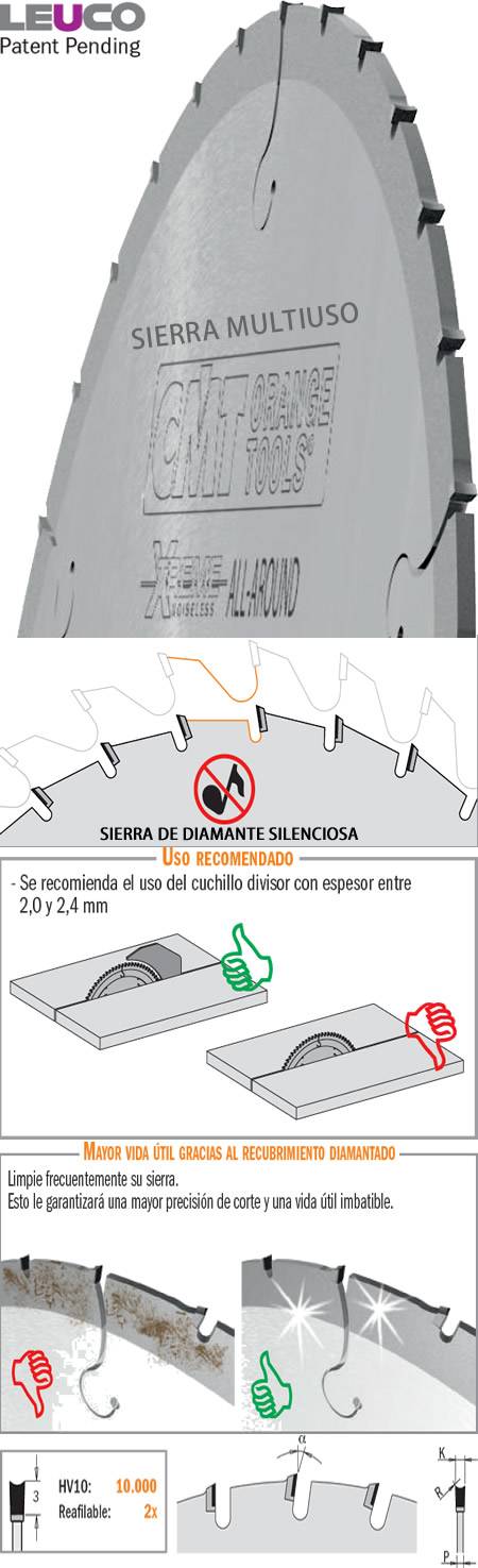 Sierra circular de diamante para multi-materiales-Tecnocorte