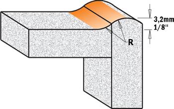 Con esta fresa realizara un diseño atractivo y suave sobre encimeras de baños y cocinas de este material mineral