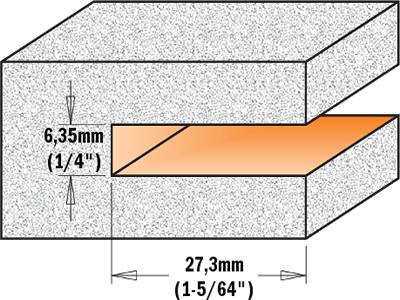 Estas herramientas de corte estan diseñadas para resistir grandes esfuerzos con materiales como el Corian u material que se asemeja a la madera dura y algo menor que el marmol o granito