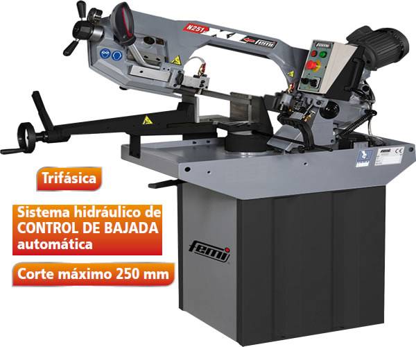 Sierra de cinta para metal industrial trifasica - Tecnocorte