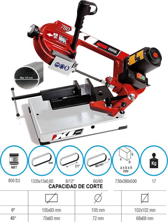 Sierra de cinta horizontal para metal Femi 780XL