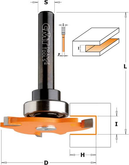 Fresas para router cnc de ranurar madera con mandrino portafresas