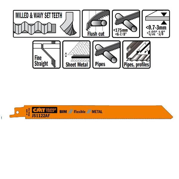 Hojas de sierra para sables, hoja de sierra flexible, cortes enrasados y sin esfuerzo, calidad bimetal