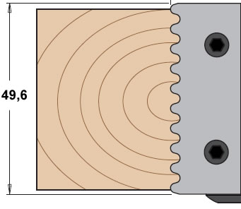 Cuchillas para madera que realizan uniones en juntas paralelas