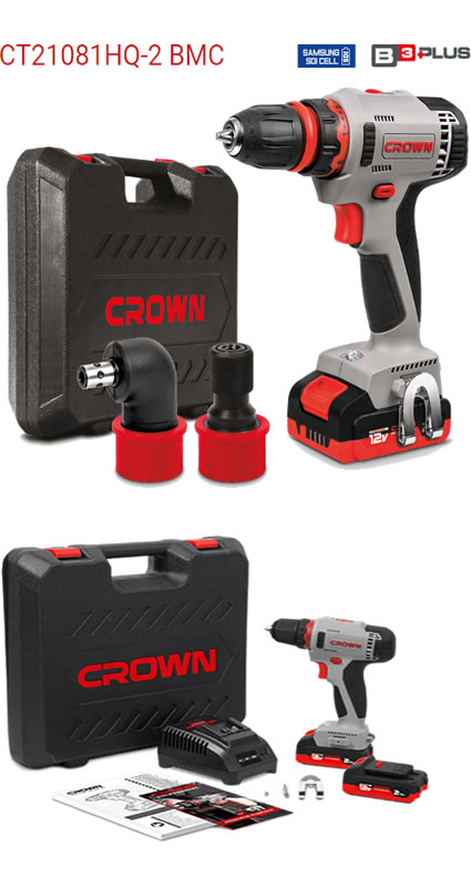 Taladro atornillado bateria multicabezal 12V