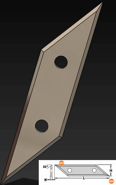 Cuchillas para madera de 2 cortes para folding y grabadoss