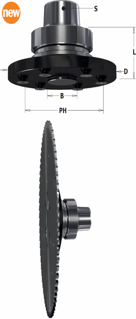 Portasierras maquinas cnc para discos sierra diametro 350mm