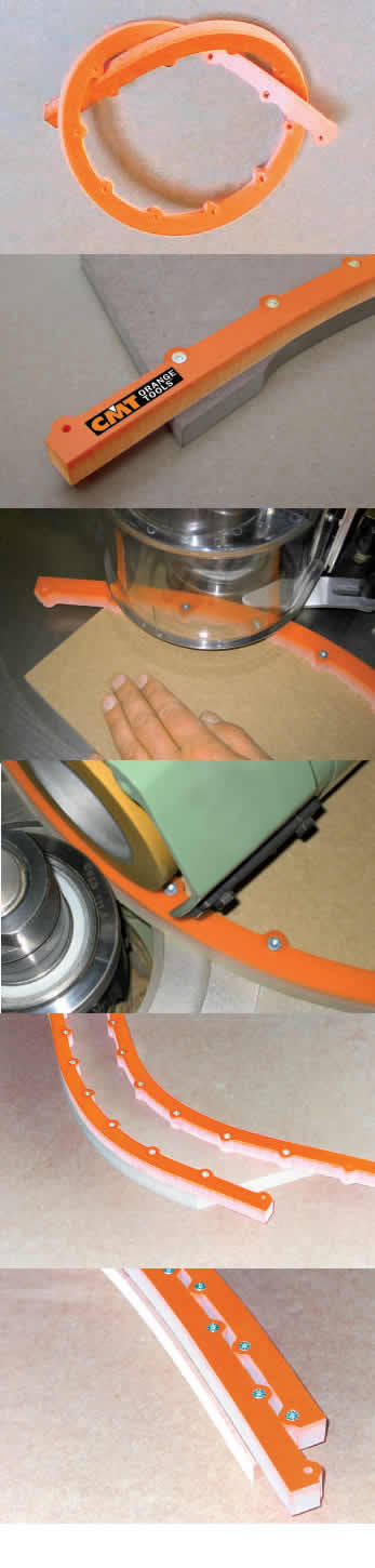 Plantilla flexible curvas y radios cmt, para trabajar en tupis o mesas de trabajo con fresadoras manuales
