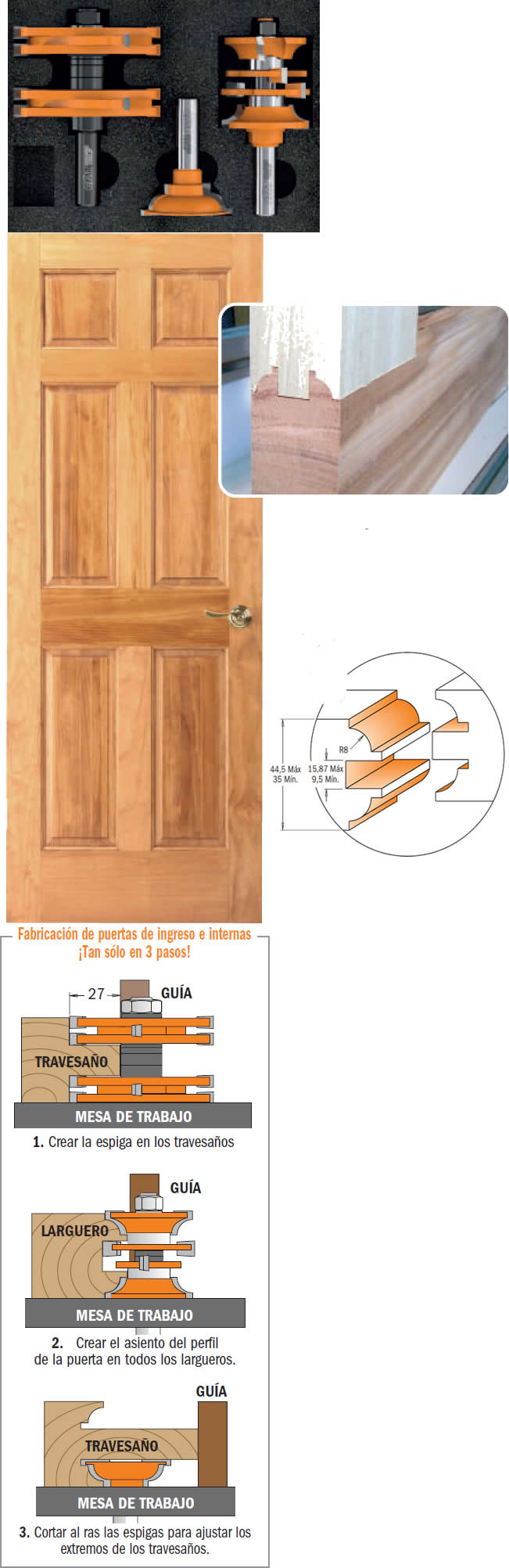 3 fresas fabricacion puertas paso e nteriores tecnocorte