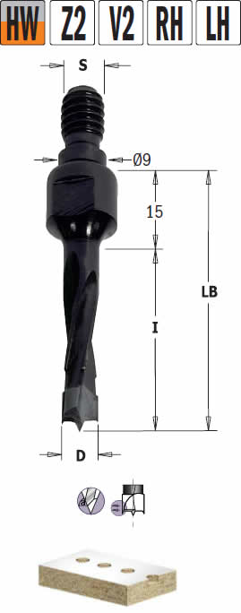 Broca para taladros multiples y fresadoras cnc