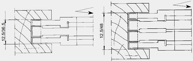 Herramienta adaptada para realizar ranuras anchas de 8 hasta  24 mm según modelo ,y regulable mediante anillas decimales. Tanto la cuchilla como el precortador se puede utilizar 4 veces. Cabezal utilizable tanto en avance manual como mecanico,tupis,moldureras,combinadas,perfiladoras,etc… Utilizando el portacuchillas 21CB ( ver en el adjunto )intercalado con este cabezal se pueden obtener ranuras hasta de 36 mm .