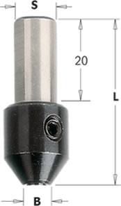 Portabrocas de conexión rápida para brocas helicoidales con tornillo de apriete