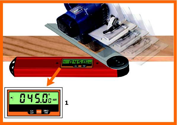 Es sumamente facil de usar, este util incorpora una pantalla LCD y una barra de medir cualquier ángulo inclinado entre 0° y 360°