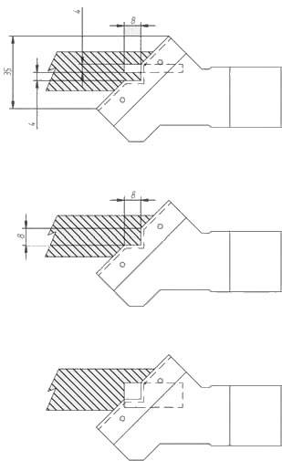 Las juntas se consiguen pasando una madera horizontal y la otra vertical.