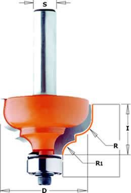 Fresas para madera con radio cóncavo para molduras-Tecnocorte