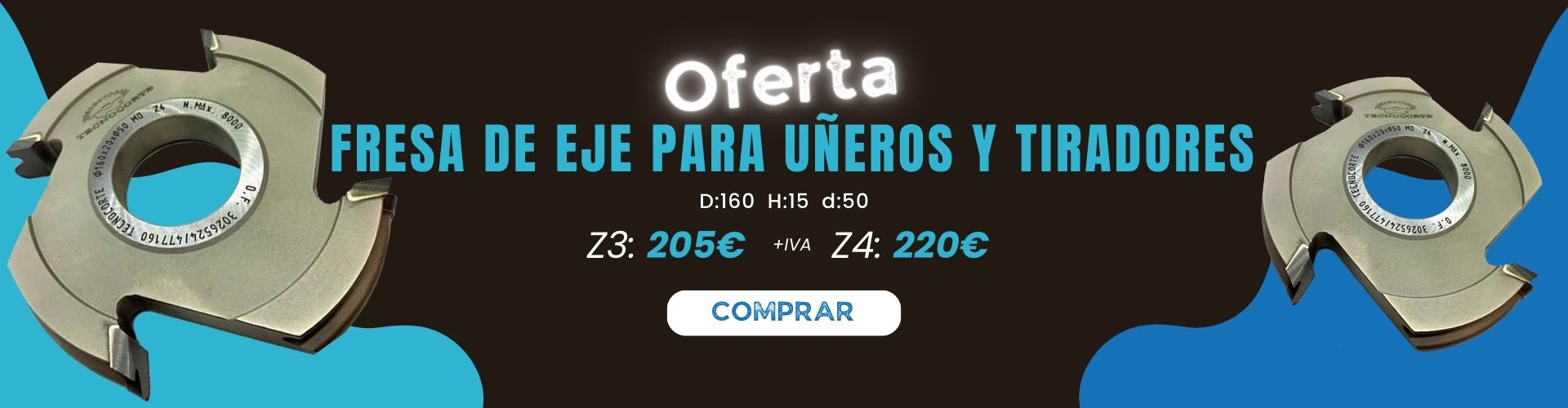 Fresa para fabricar uñeros